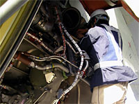 Inspection of components (inspection of engines)