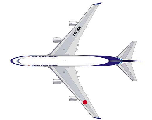 ボーイング747-400F 上面